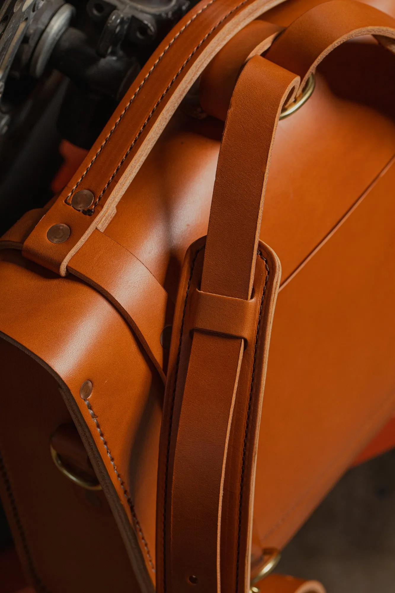 Porter Satchel // Tan Bridle