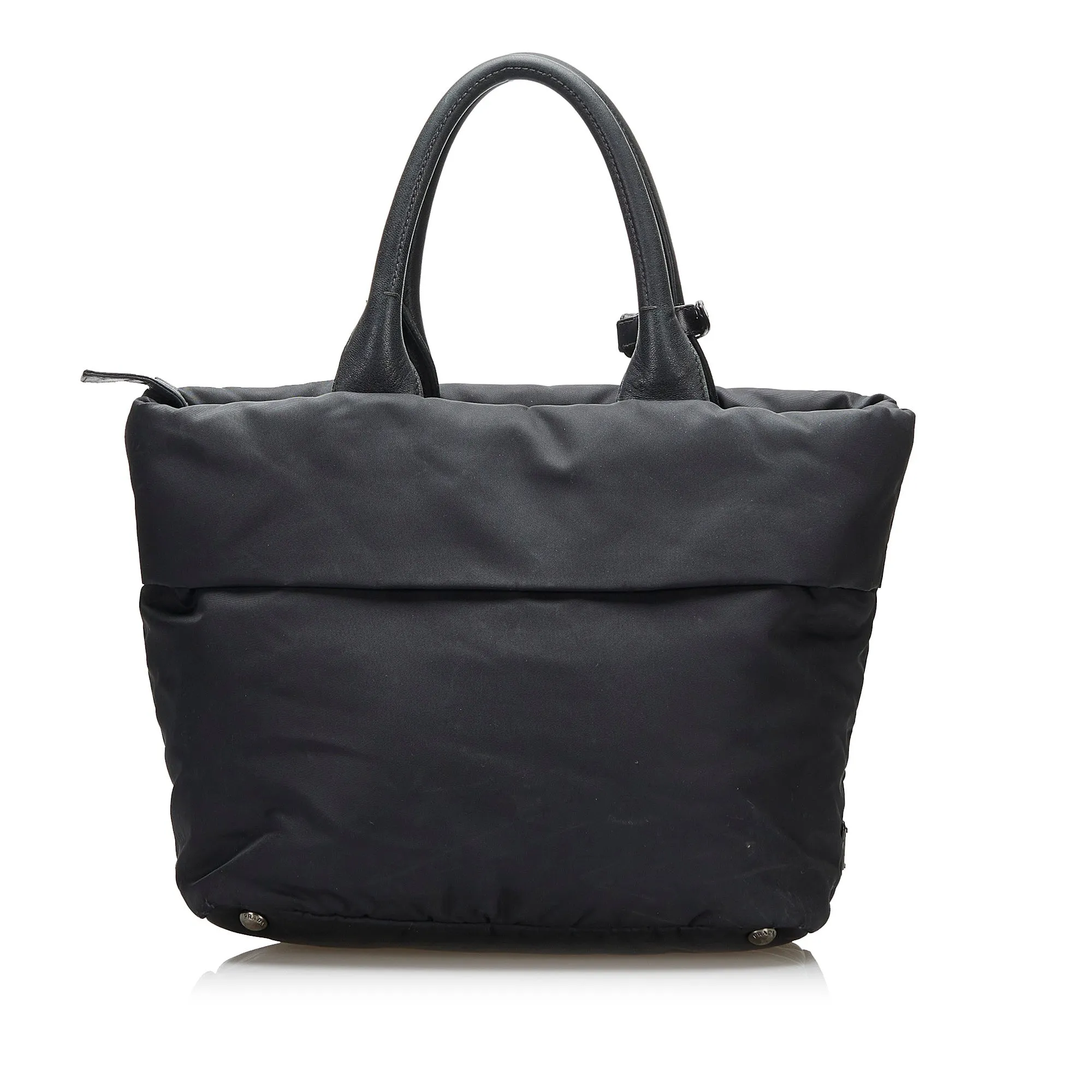 Prada Tessuto Reversible Black Nylon Canvas