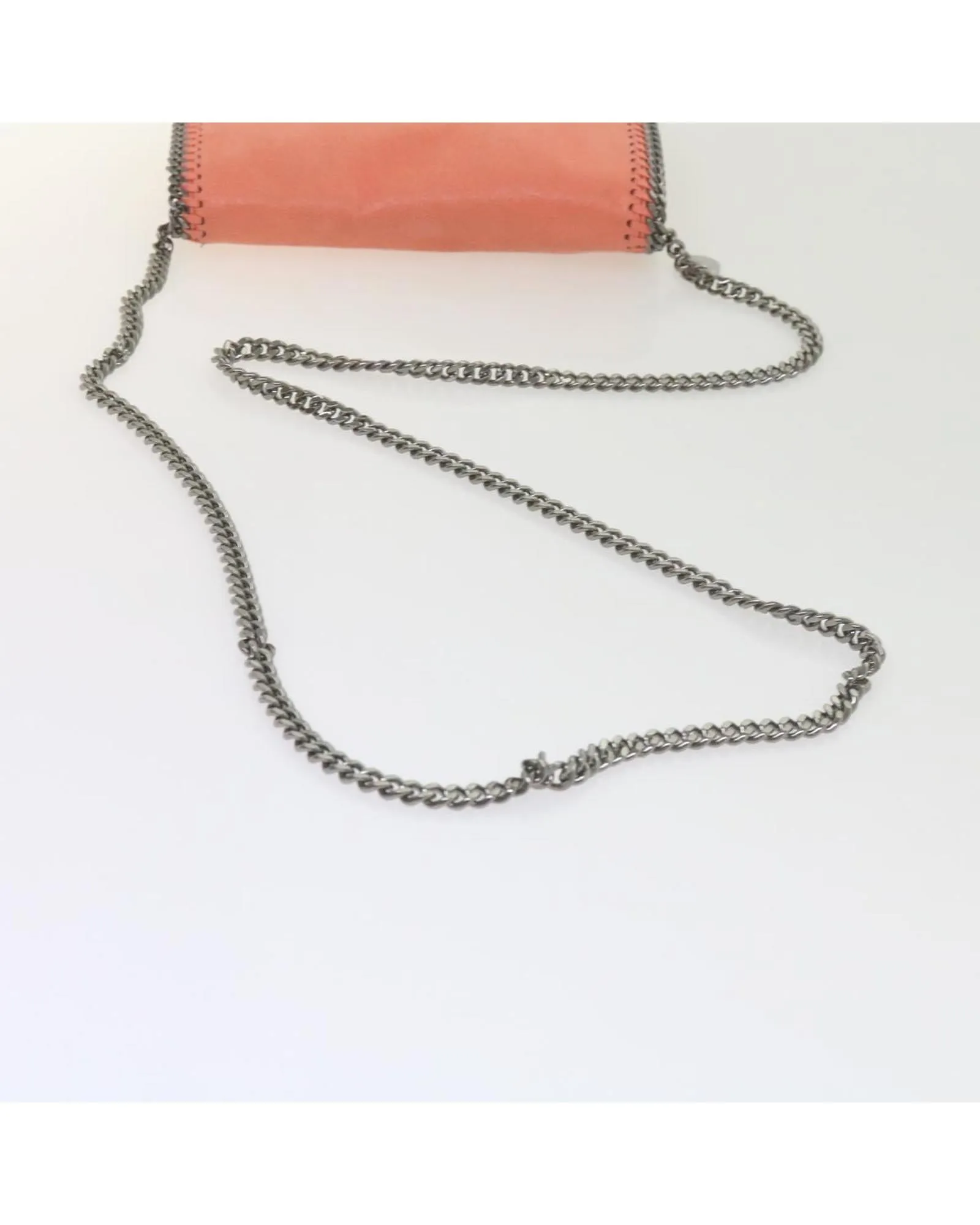 Quilted Falabella Shoulder Bag in Orange Suede by Stella McCartney