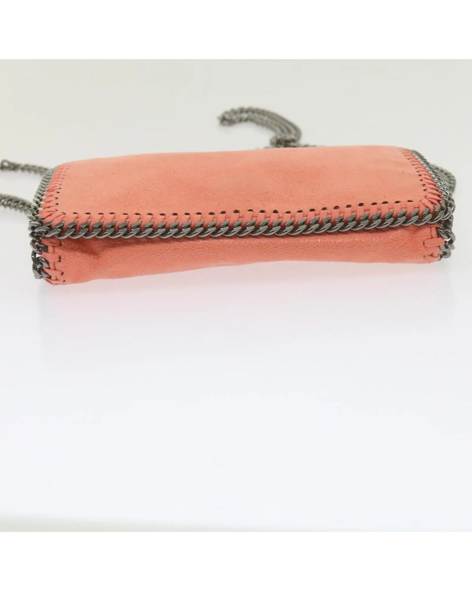 Quilted Falabella Shoulder Bag in Orange Suede by Stella McCartney