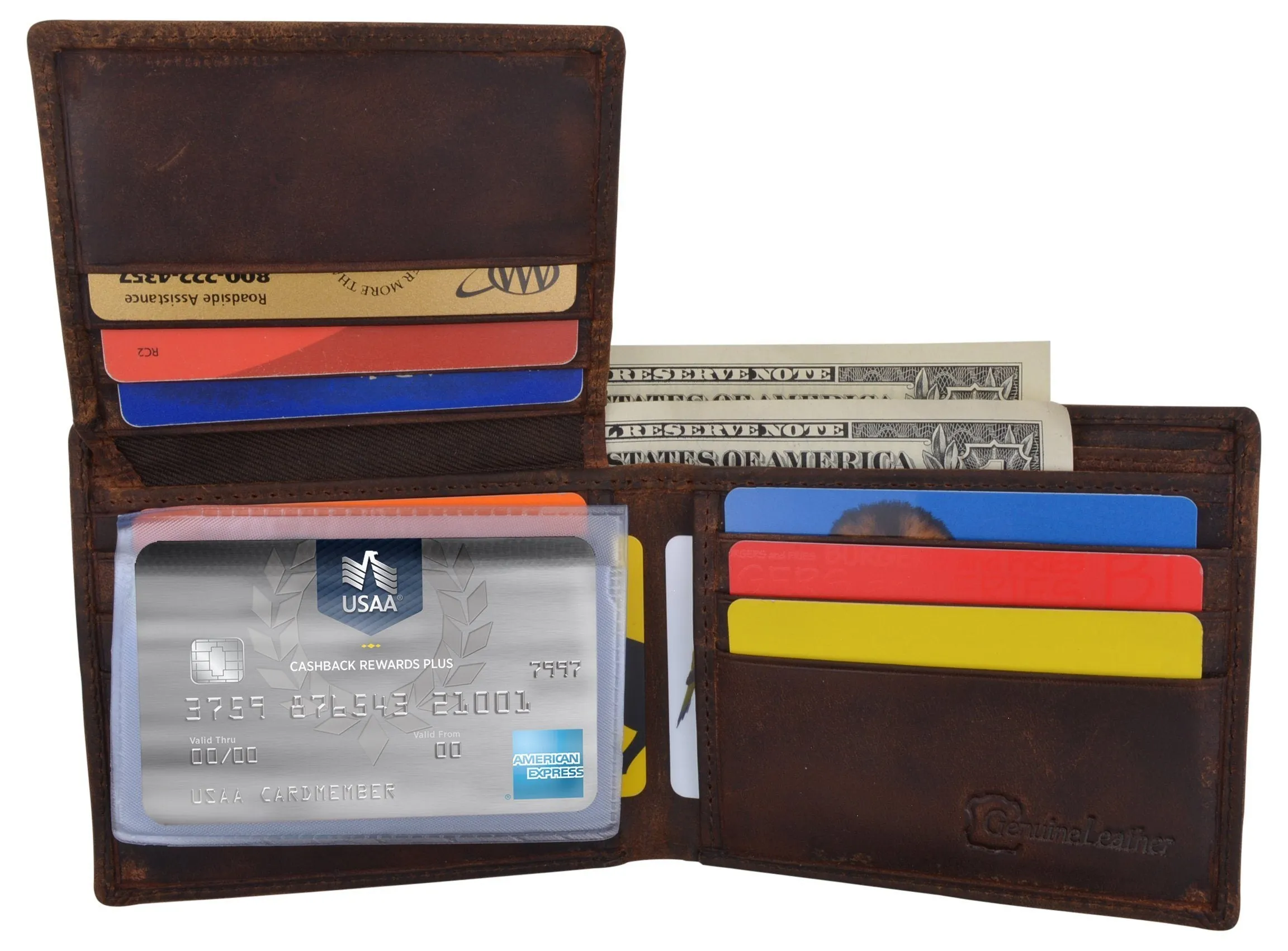 RFID Rustic Men Wallet-Chicago Design Craft Stamp