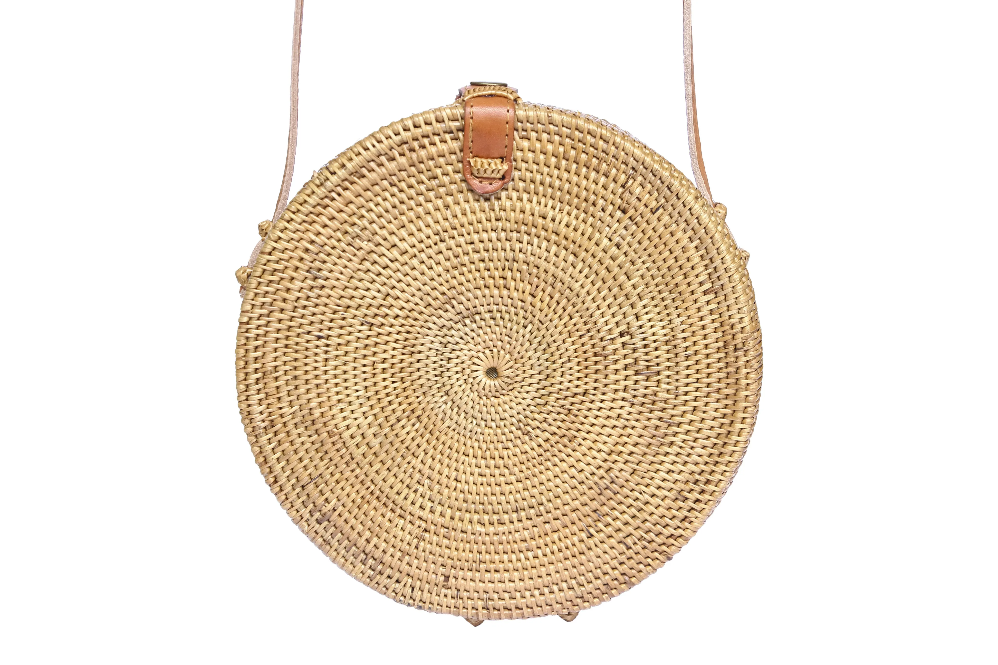 Round Rattan Bali Bag