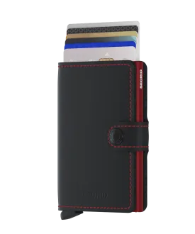 Secrid Miniwallet Matte Black & Red