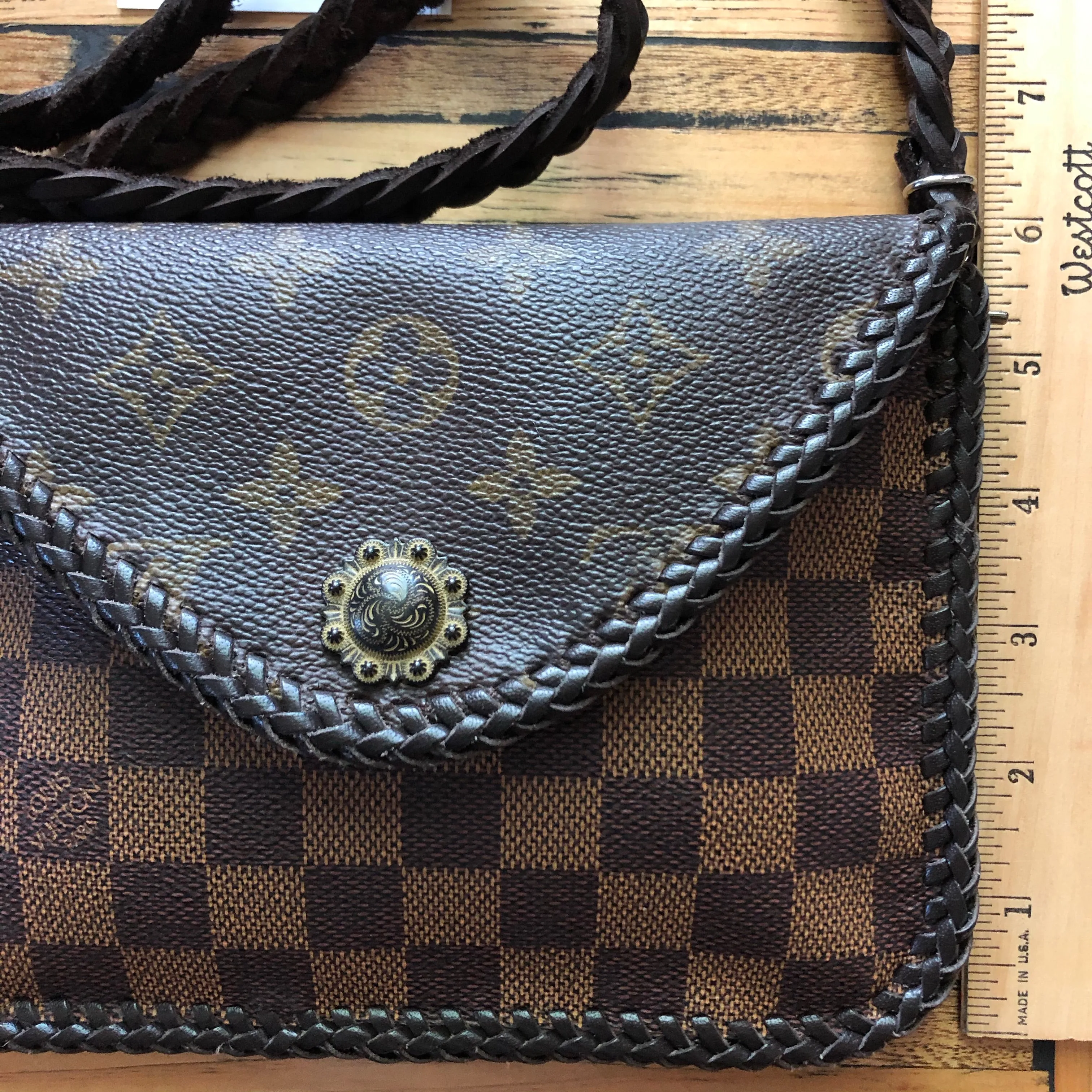 The Falcon - Damier/Monogram Mix Vintage Wristlet/Crossbody/Clutch