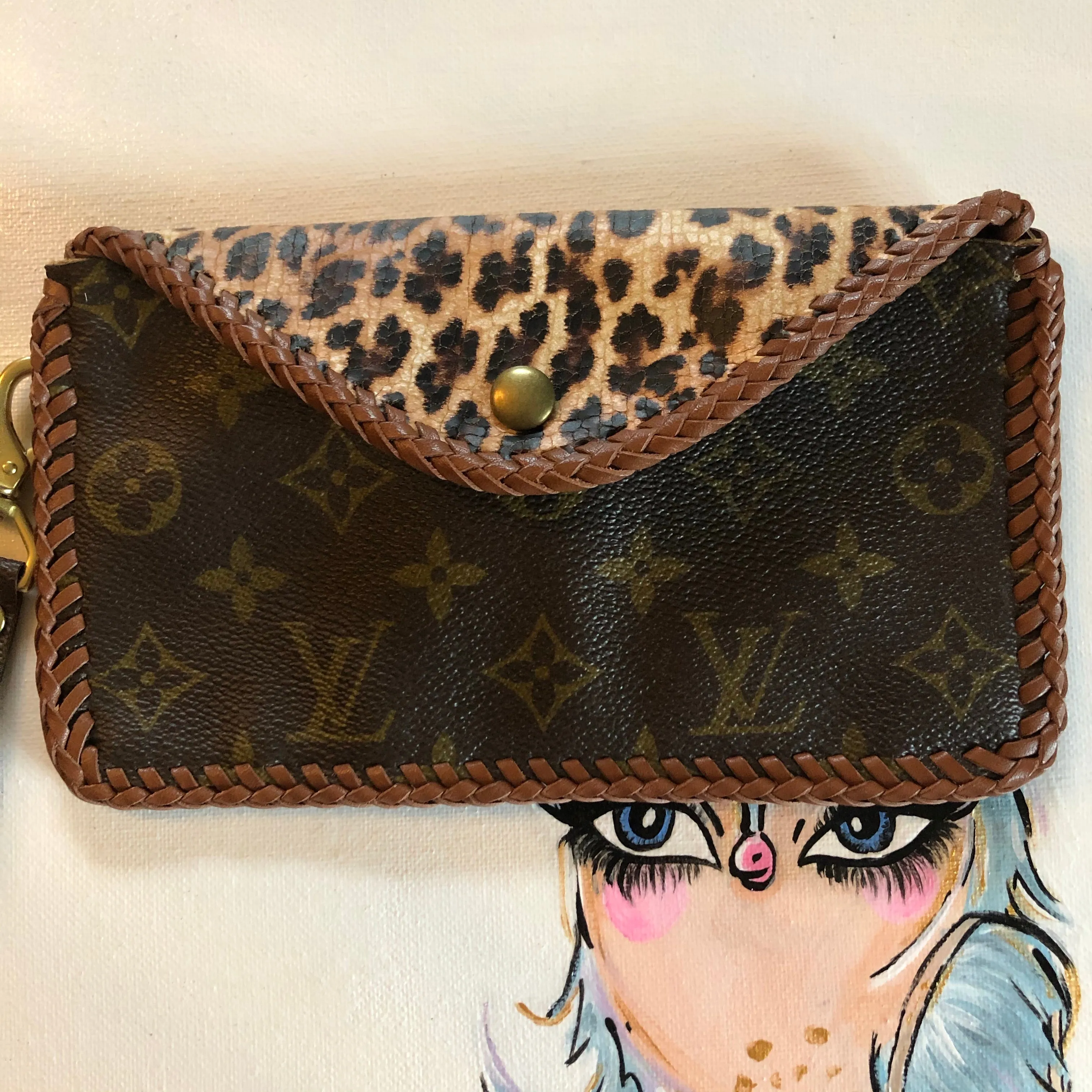 The Fanny Pack MINI Wren in Leopard - Fanny Pack/Wristlet/Clutch Bag