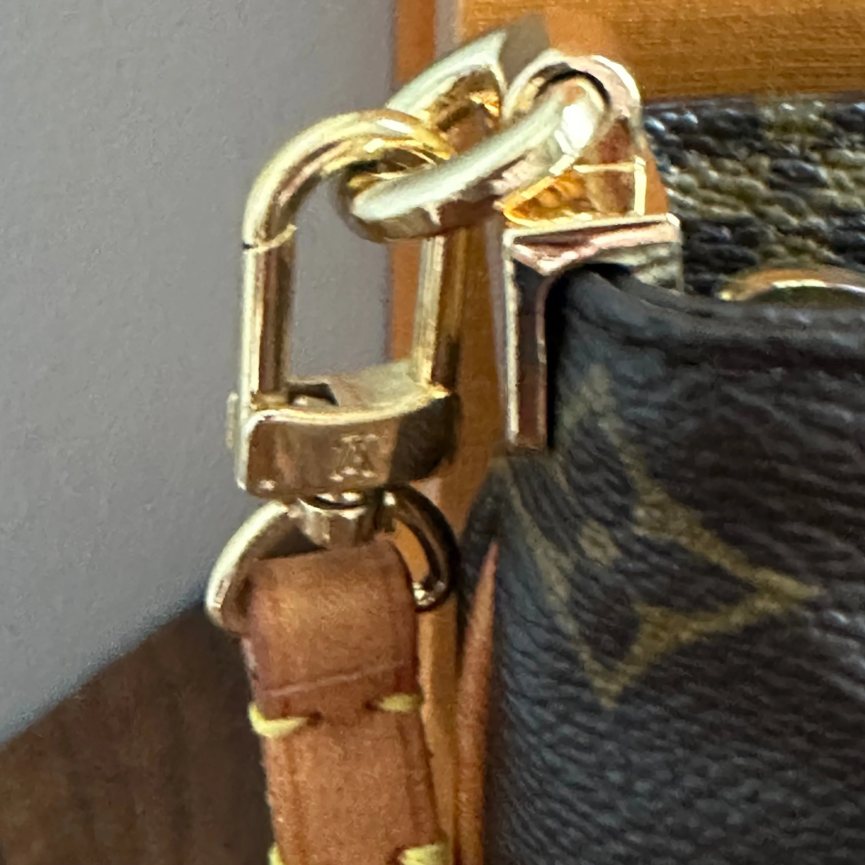 The Junco Crossbody - Vintage LV Monogram in Vachetta