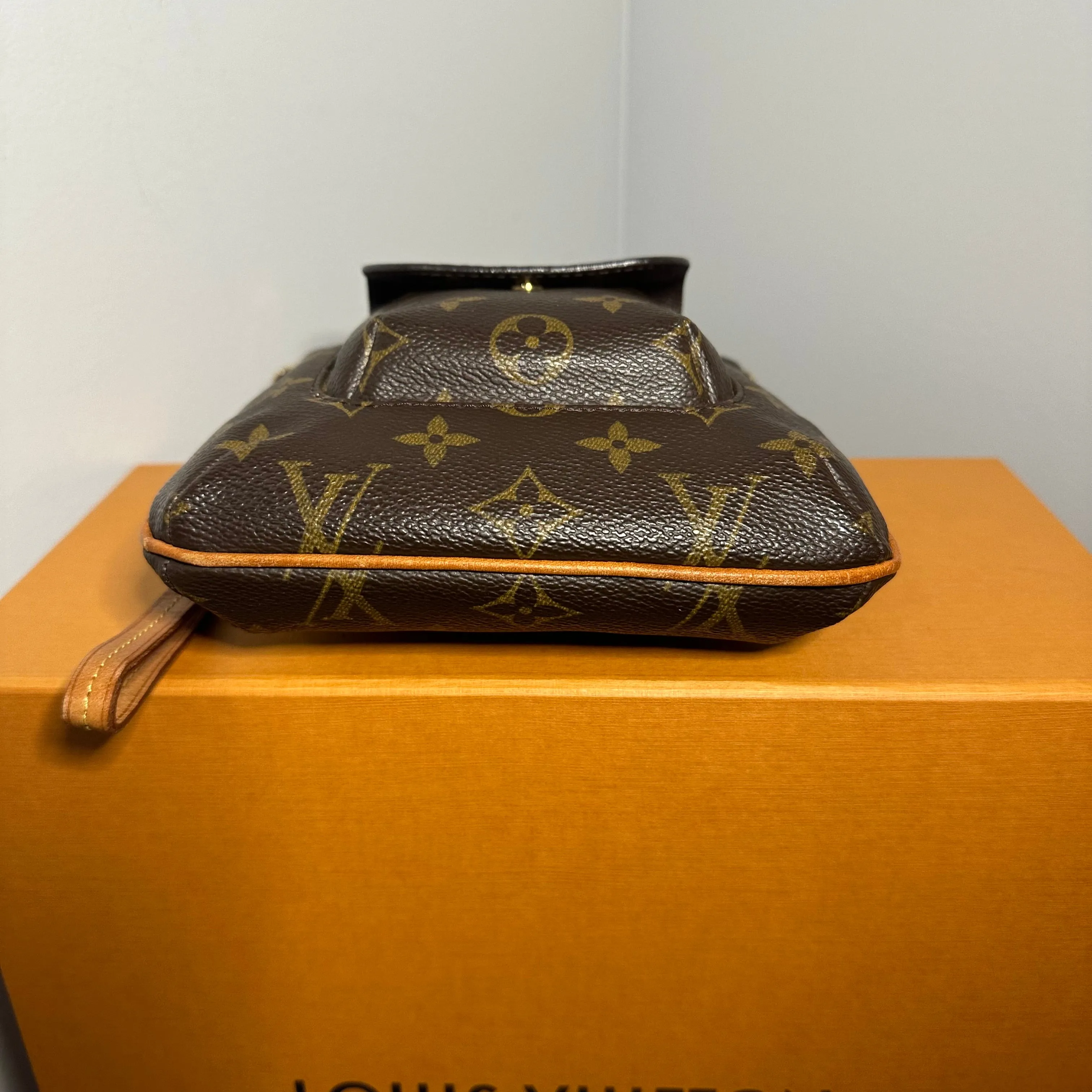 The Junco Crossbody - Vintage LV Monogram in Vachetta