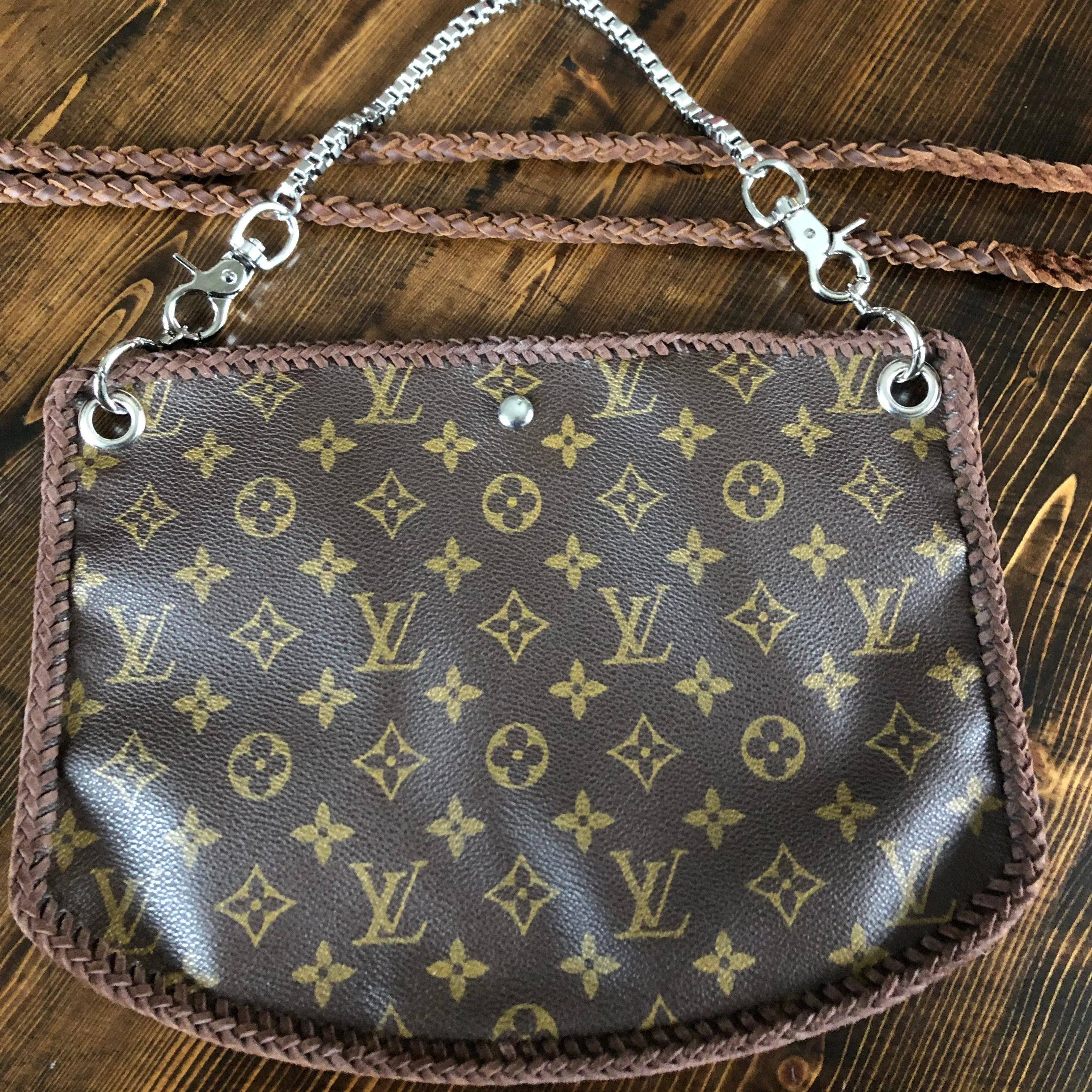 The Peacock - Vintage Monogram Hobo Crossbody