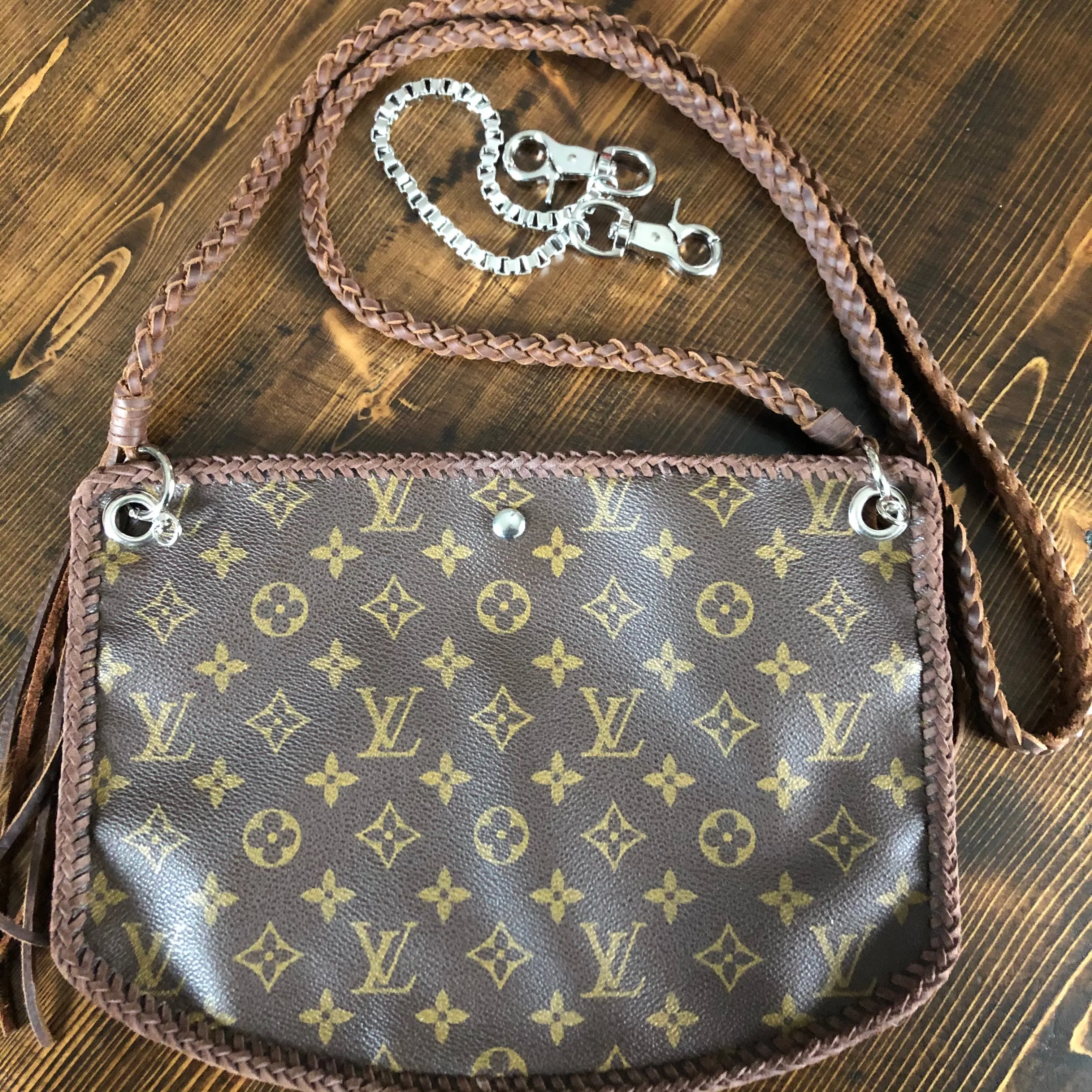 The Peacock - Vintage Monogram Hobo Crossbody