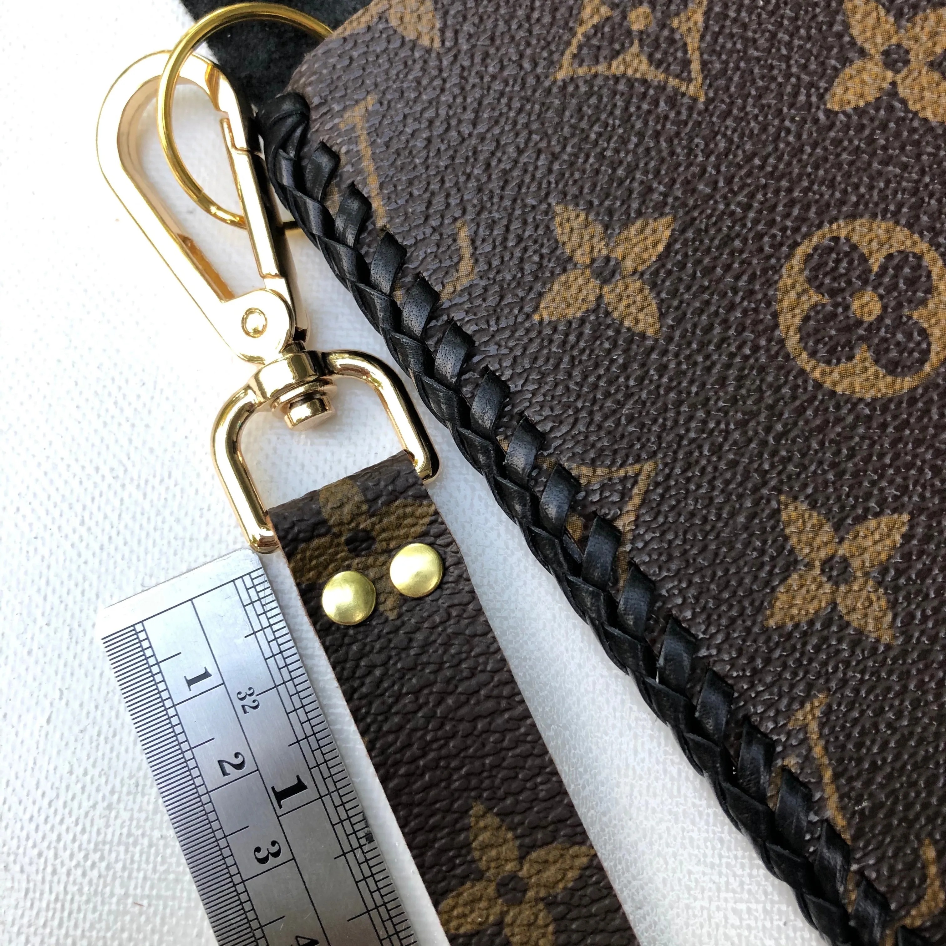 The Wren - Black Vintage Wristlet Bag | Upcycled